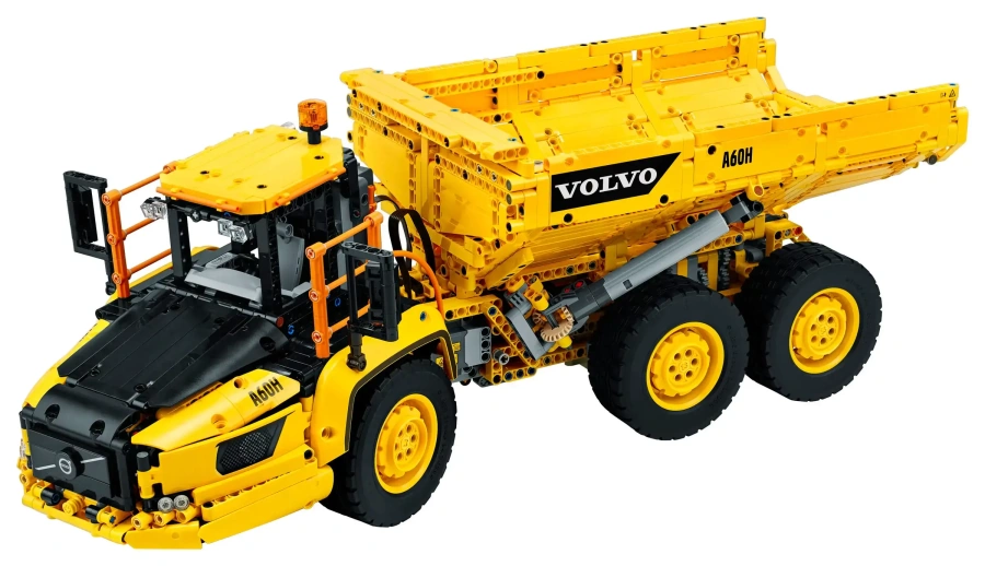 Блоковий конструктор LEGO Technic Cамосвал 6x6 Volvo (42114) на дистанційному управлінні